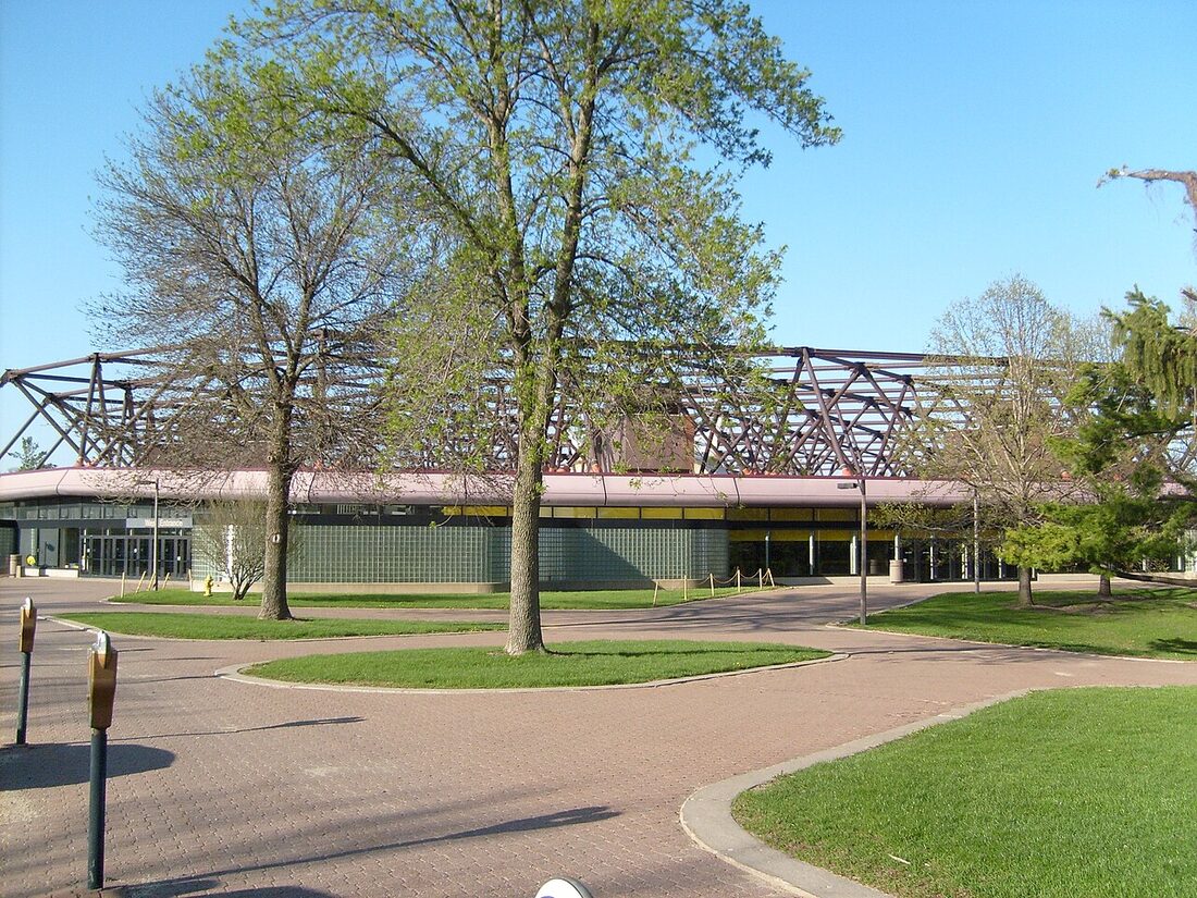 Carver-Hawkeye Arena at the University of Iowa, host of the 2016 U.S. Olympic Team Trials