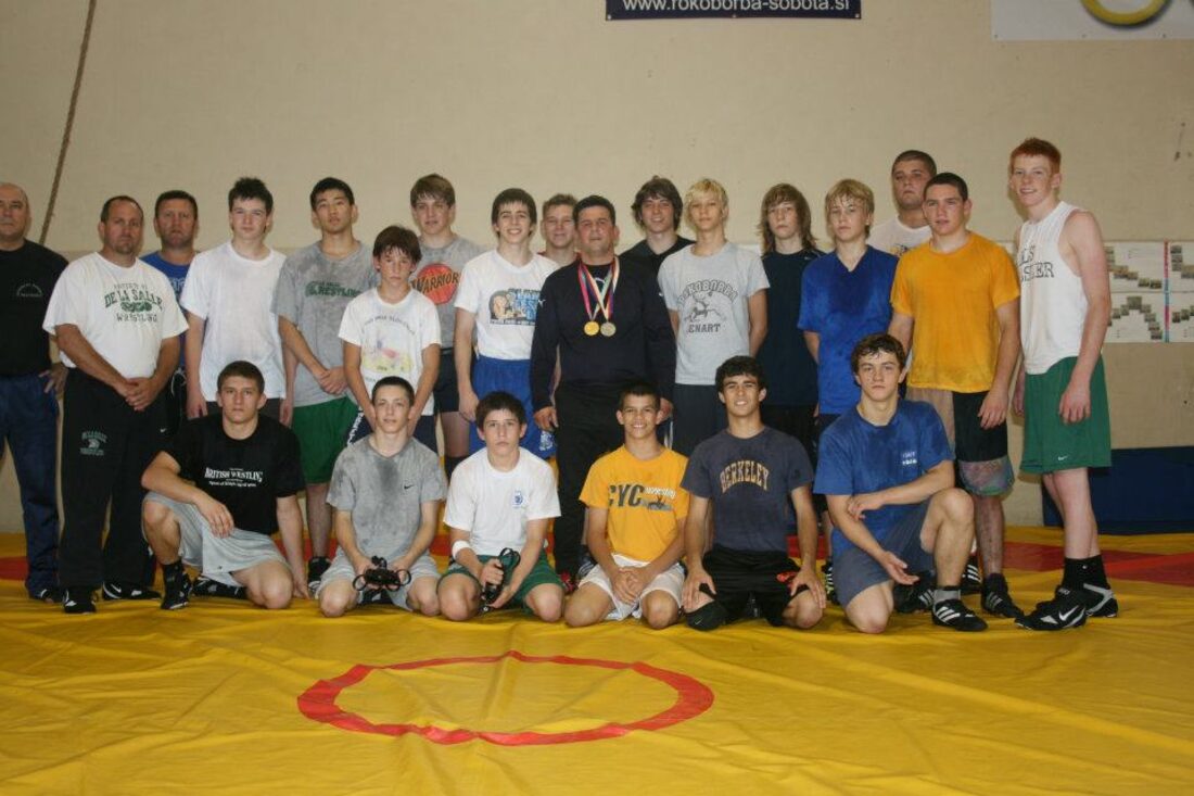 Orry Elor at an international Greco-Roman training camp in Slovakia with the Concord Youth Center, 2012